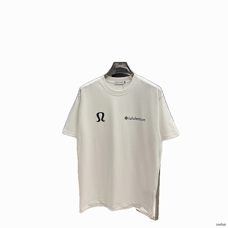 lululemon Classic Casual Style White Short Sleeve T-Shirt