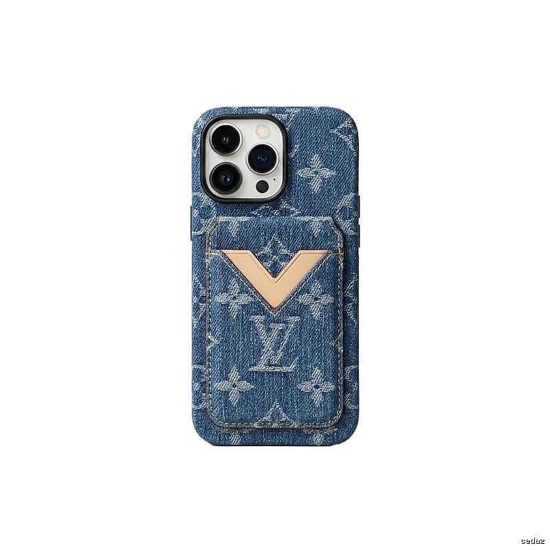 LV denim-style iPhone case