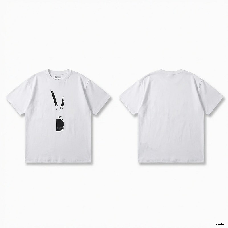 Maison Margiela minimalist style white T-shirt
