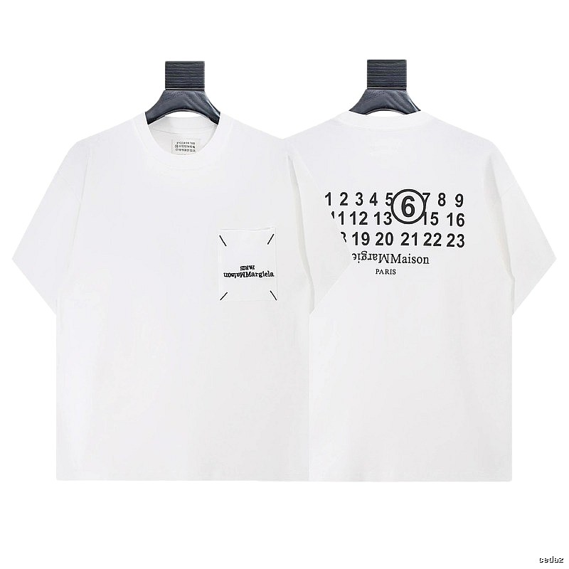 Maison Margiela MM6 Streetwear Brand White Short Sleeve T-shirt