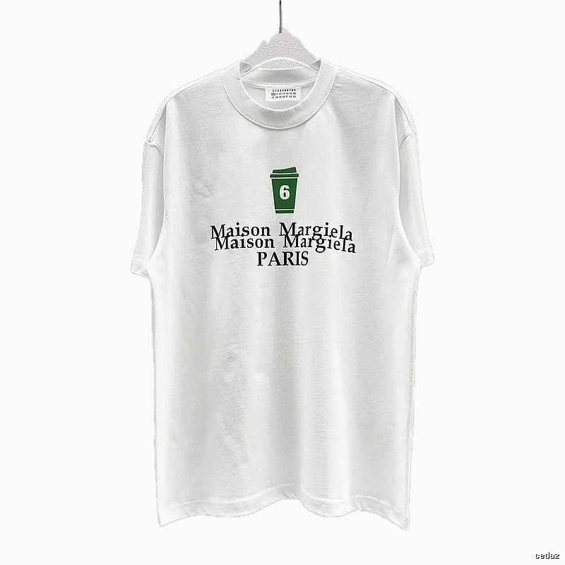 Maison Margiela No.6 Printed Casual White T-Shirt