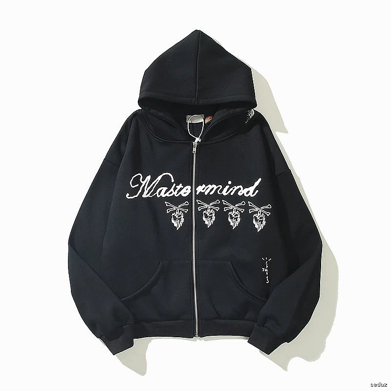 Mastermind Style W01 Zip Hoodie Daily Styling Skull