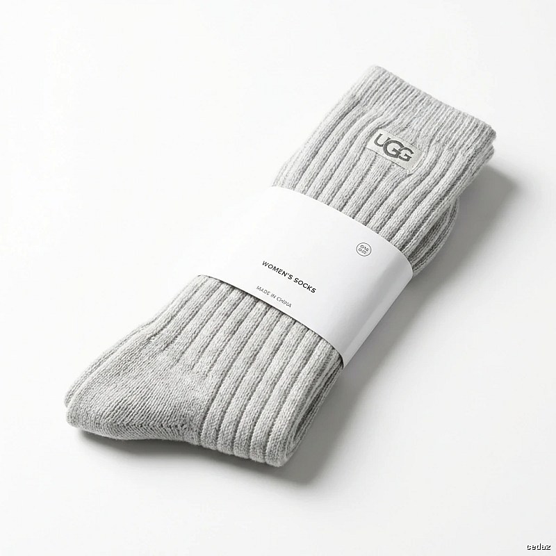 Miu Miu minimalist style light gray women's socks