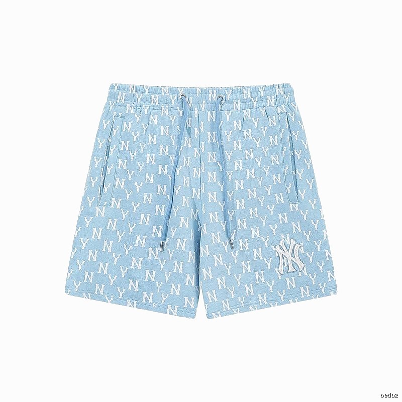 MLB full-print style light blue shorts