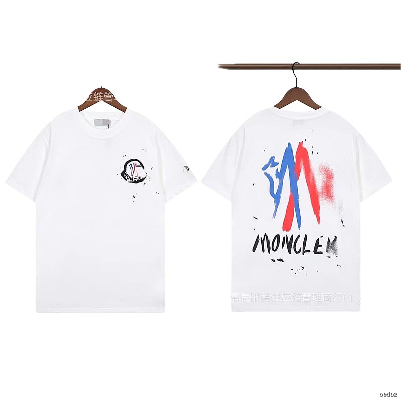 Moncler Graffiti Street Style White Short-sleeve T-shirt