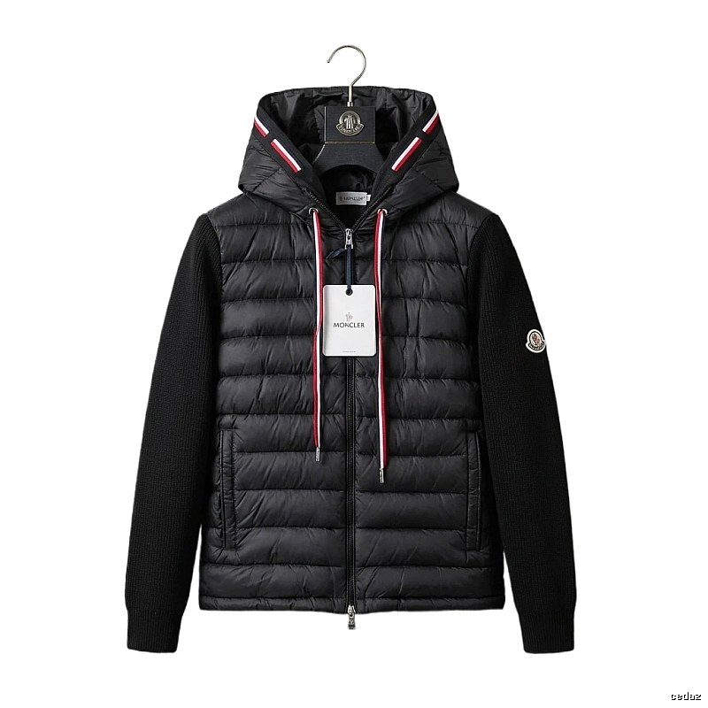Moncler Hooded Trendy Black Down Jacket