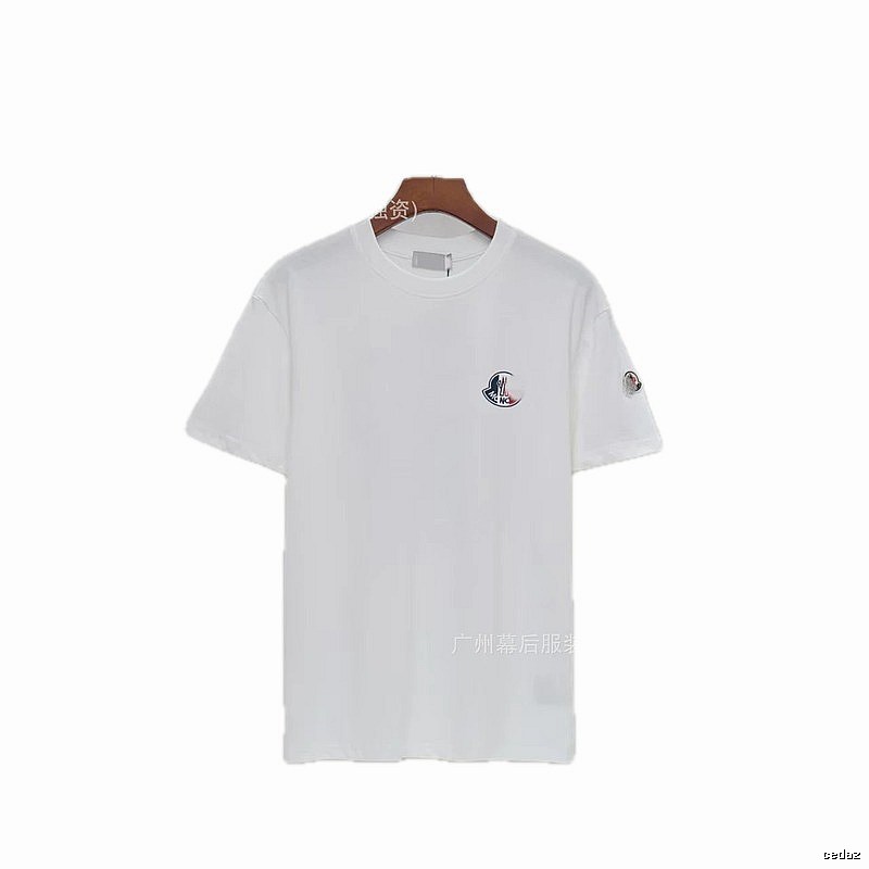 Moncler Logo Minimalist Style White Short-sleeved T-shirt