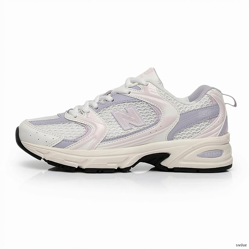 New Balance 530 Retro Style White and Pink Sneakers