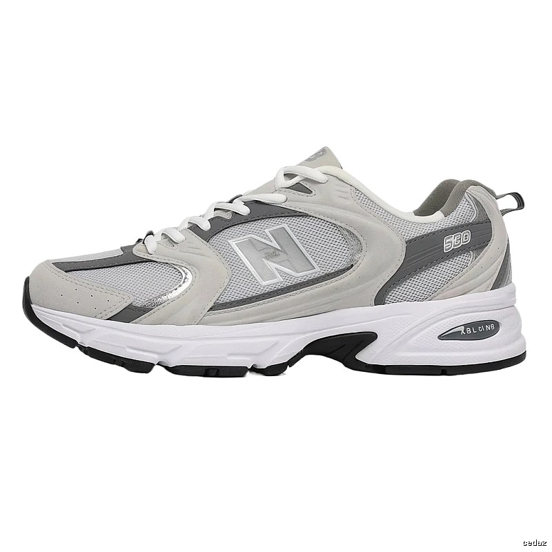 New Balance 580 retro-style gray sports shoes