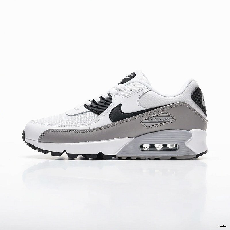 Nike Air Max retro-style gray and white sports shoes