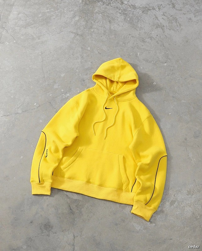 Nike Casual Pullover hoodie Blue Fleece A for Streetwear Looks