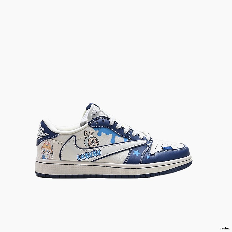 Nike Dunk Labubu Blue and White Childlike Style