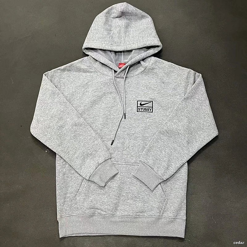 Nike Gray Zip Hoodie Clean Colorway Swoosh