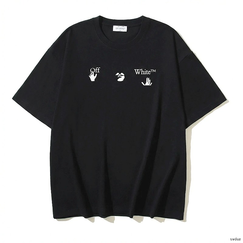 Off-White Gesture Print Black T-shirt