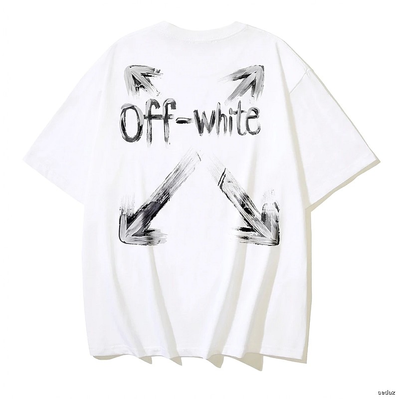 Off-White Graffiti Style White T-shirt