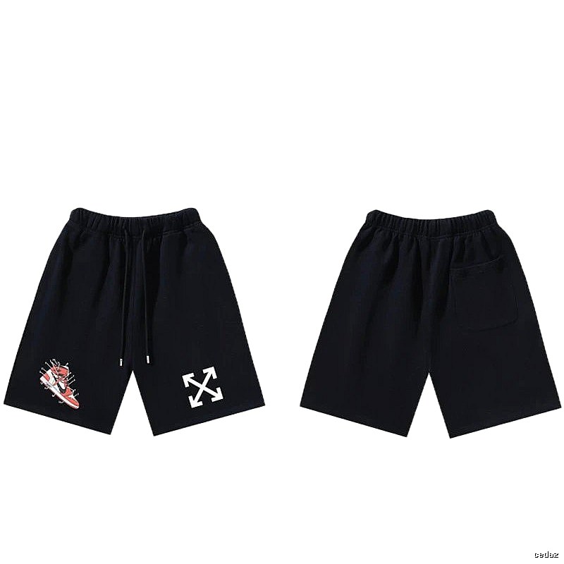 Off-White Style 013 Trendy Cool Black Shorts