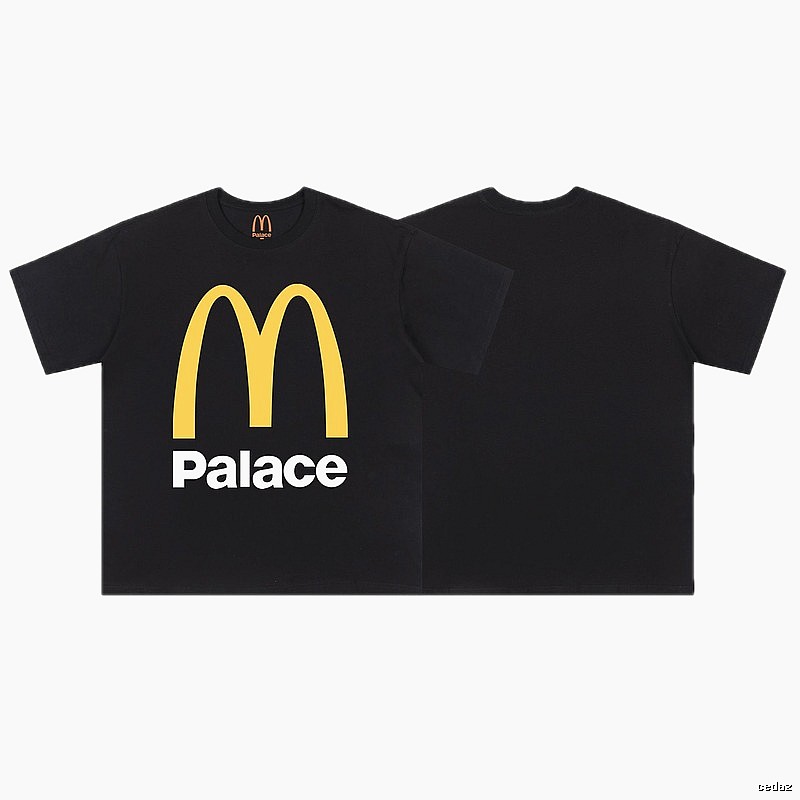 Palace x McDonald's Street Style Black T-Shirt