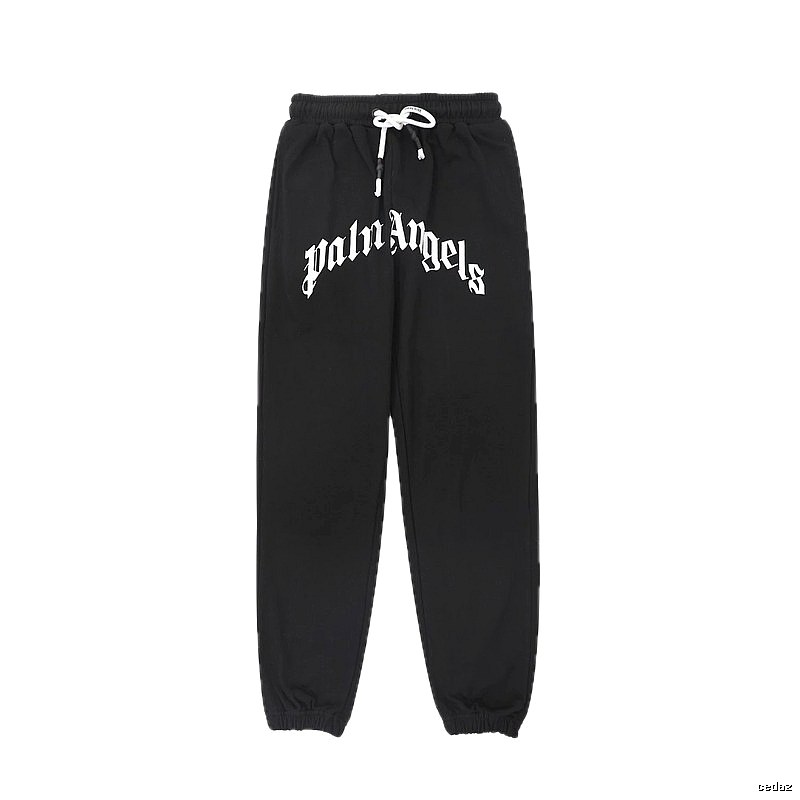 Palm Angels Gothic Style Black Sweatpants