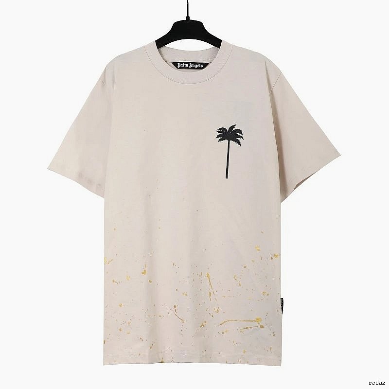 Palm Angels Resort Logo T-shirt White Palm Tree with Premium Look