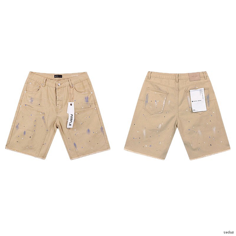 PurpleGodspeed Ink-splashing Style Khaki Shorts