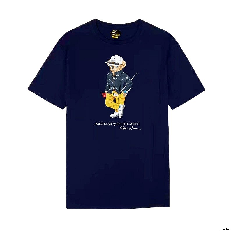 Ralph Lauren Bear Trendy Cool Sapphire Blue T-shirt