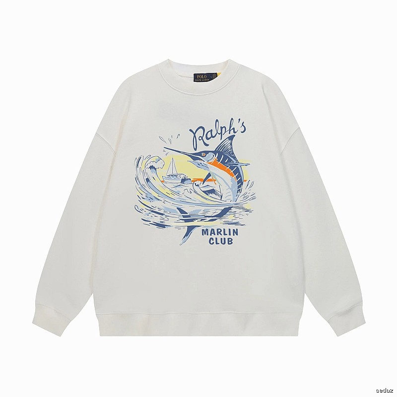 Ralph Lauren Marin Club White Sweatshirt