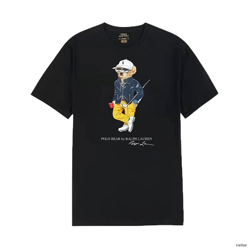 Ralph Lauren Polo Bear Trendy Cool Black T-shirt