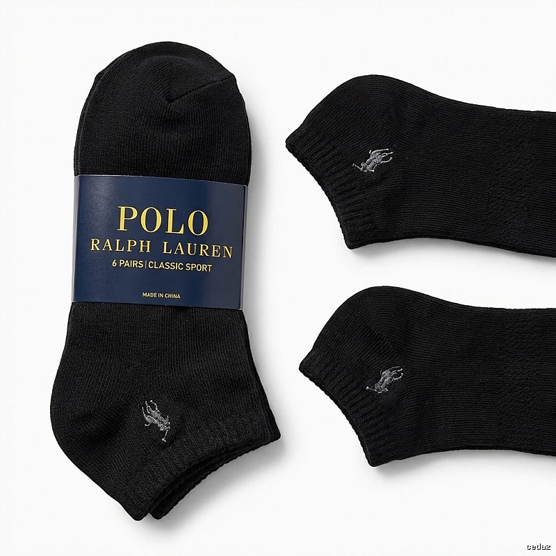 Ralph Lauren Polo Classic Black Socks