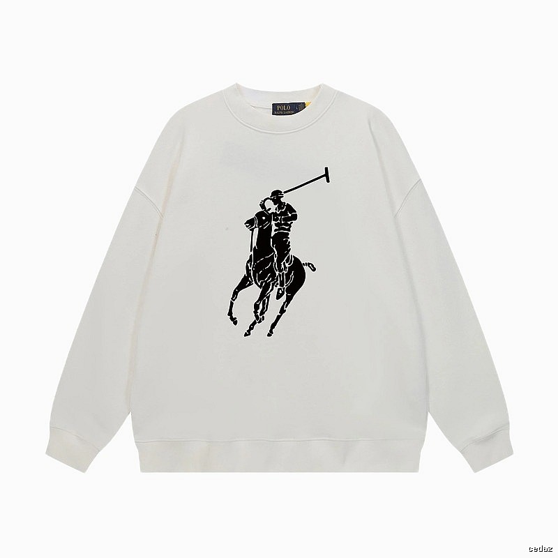 Ralph Lauren Polo Retro Style White Sweatshirt