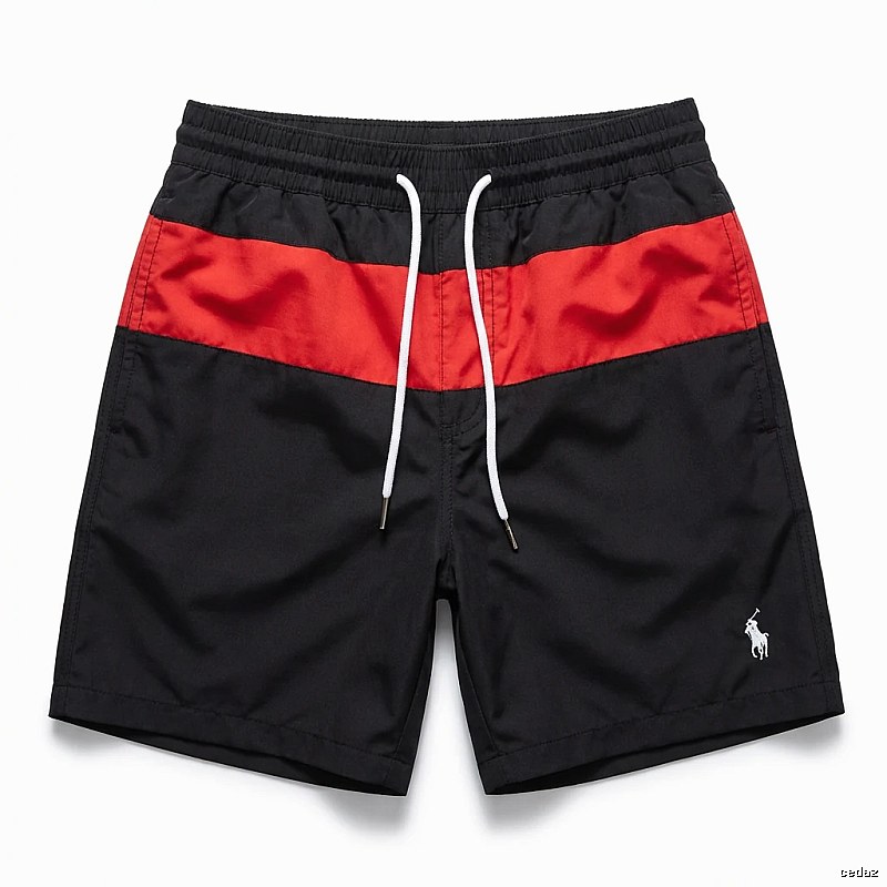 Ralph Lauren sporty black and red shorts