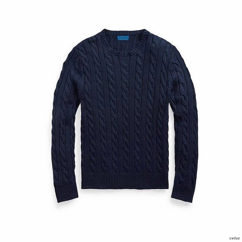 Ralph Lauren Travel Cable-knit sweater Navy Cable Knit with Modern Look