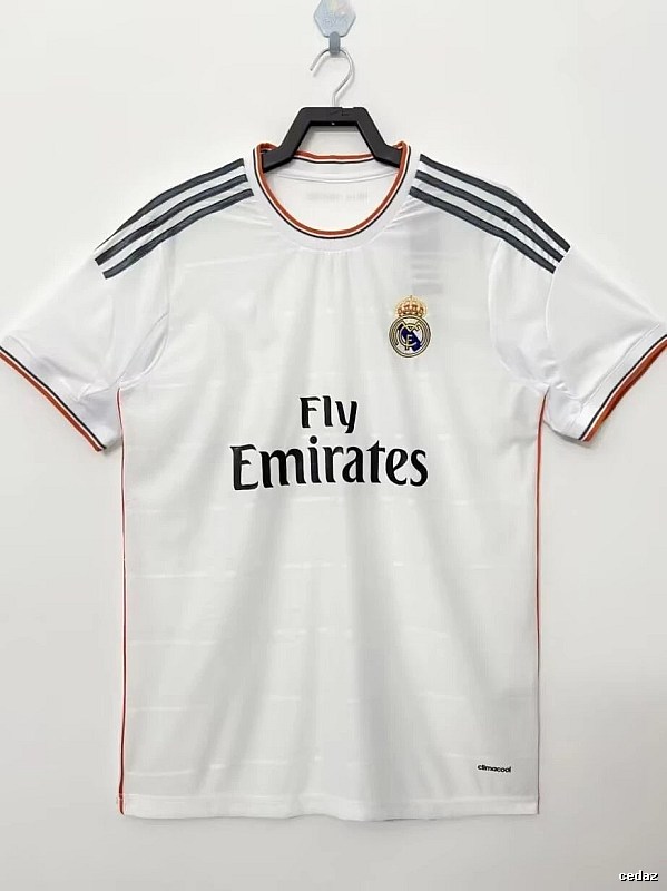 Real Madrid Summer Retro Teka soccer jersey White Retro Football with Bold Graphic