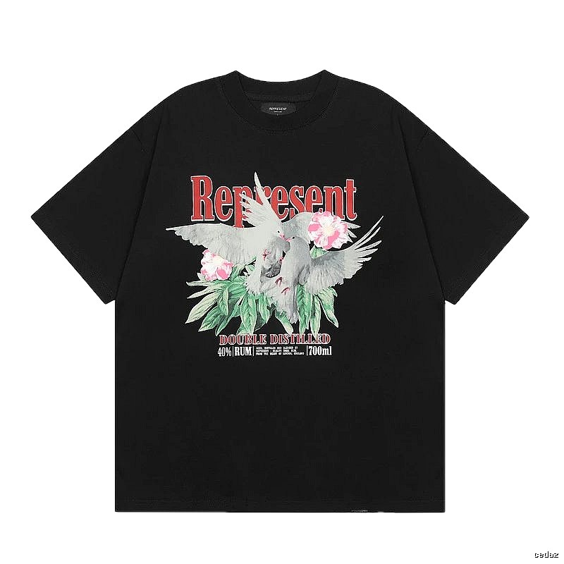 Represent Vintage-style Black Peace Dove T-Shirt