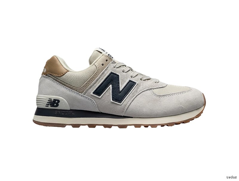 Retro - style grey sports shoes of New Balance