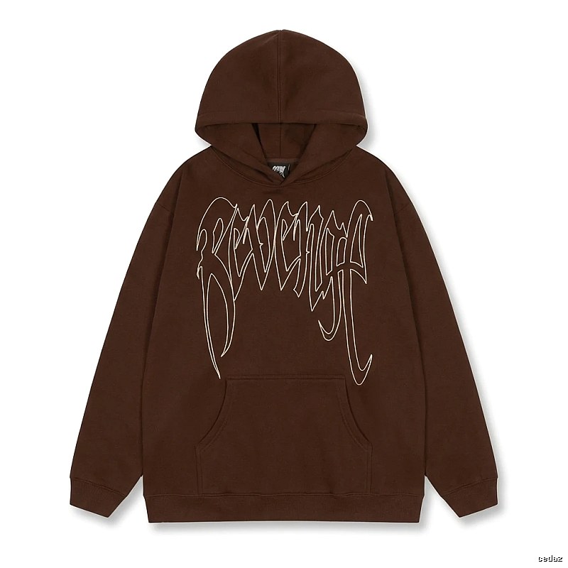 Revenge Gothic Style Dark Coffee Hoodie