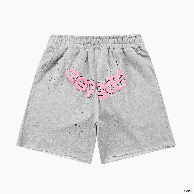 Shorts with Sp5der letter print style
