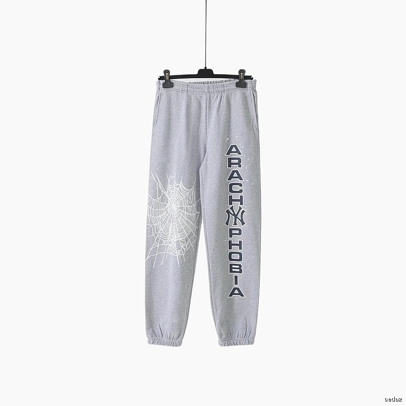 Sp5der Grey Trendy Sweatpants
