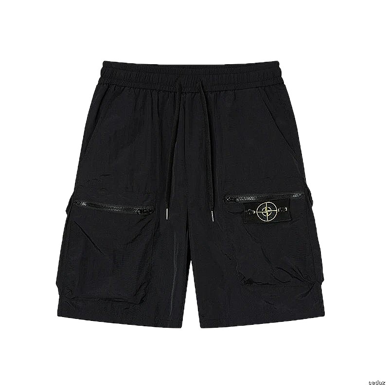 Stone Island Classic Collection Workwear Style Black Shorts