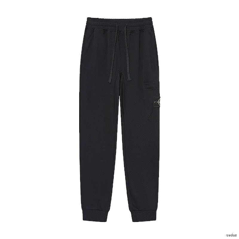 Stone Island Compass Series Street Style Black Sweatpants