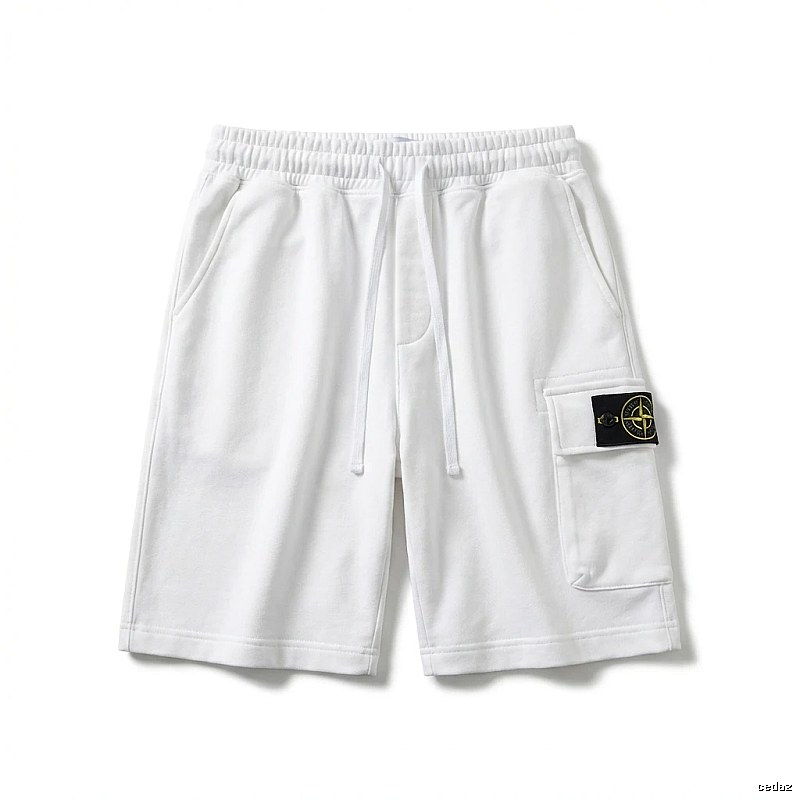 Stone Island functional style white shorts