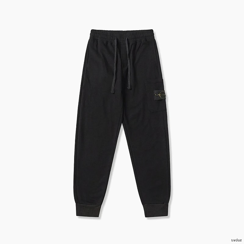 Stone Island workwear-style black sweatpants