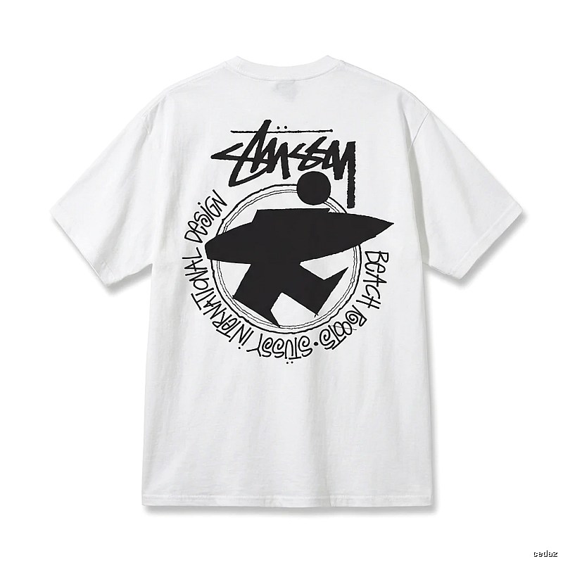 Stussy beach style white T-shirt