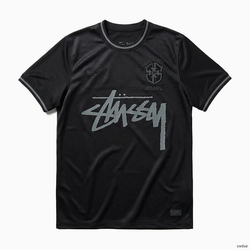 Stussy graffiti-style black T-shirt