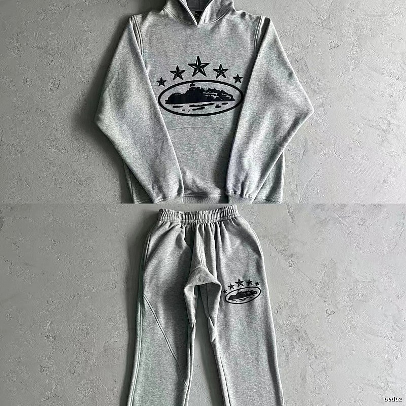 Stussy Matching Set Star-Detail Set Gray Tracksuit Set Resort Wear Logo