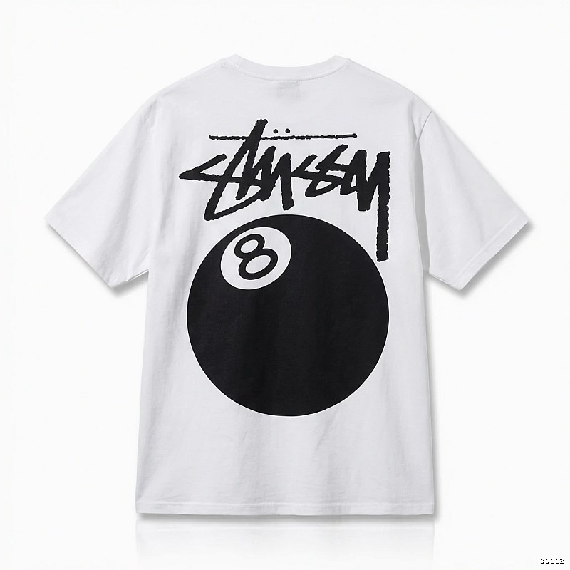 Stussy No.8 Ball White T-shirt