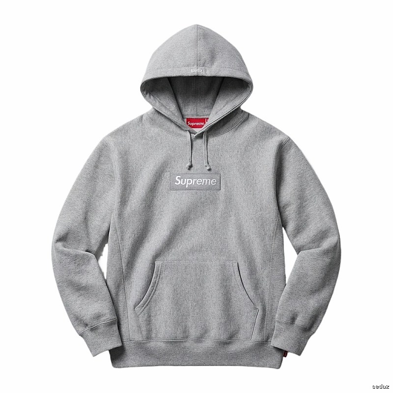 Supreme basic grey hoodie