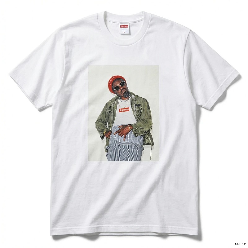 Supreme character print style white T-shirt