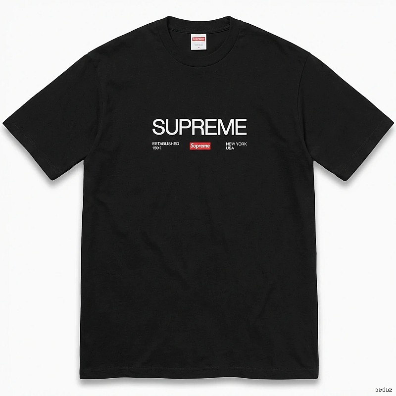 Supreme classic black T-shirt