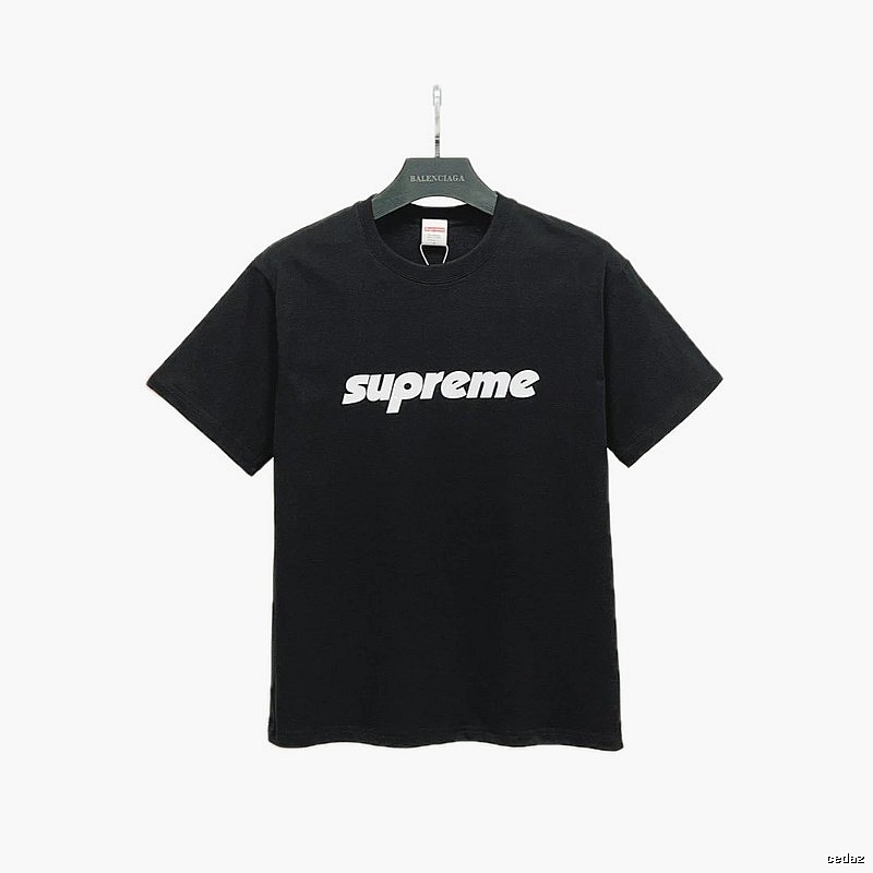 Supreme Classic Logo Street Style Black Short-sleeve T-shirt