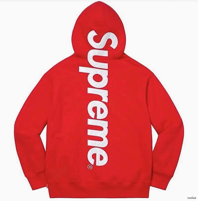 Supreme Compact Logo hoodie Gray Red Oversized for Smart Casual Looks